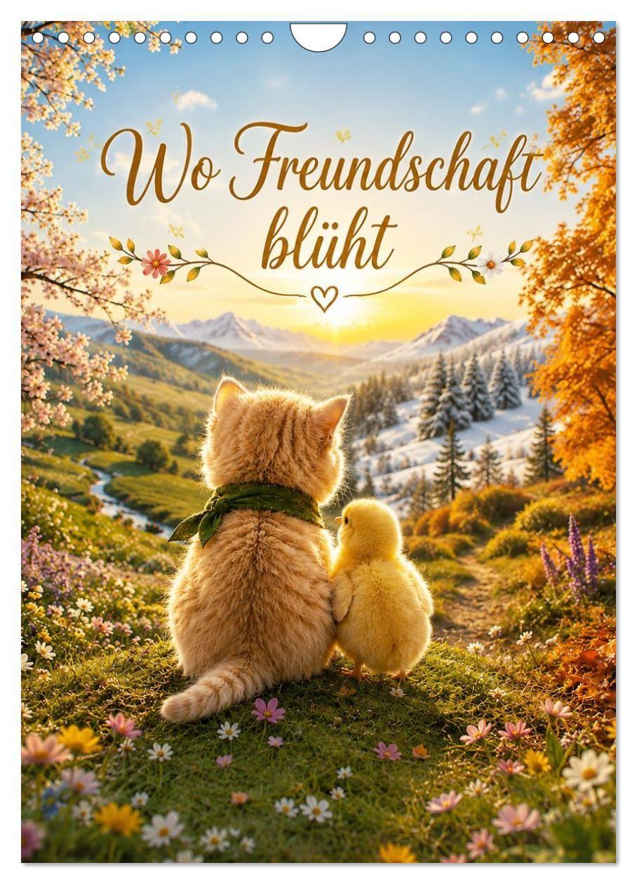 Kalender/Terminbuch Wo Freundschaft blüht (Wandkalender 2027 DIN A4 hoch), CALVENDO Monatskalender Calvendo