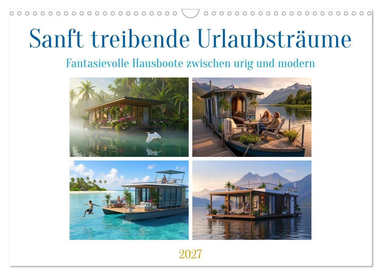 Kalender/Terminbuch Sanft treibende Urlaubsträume (Wandkalender 2027 DIN A3 quer), CALVENDO Monatskalender Calvendo