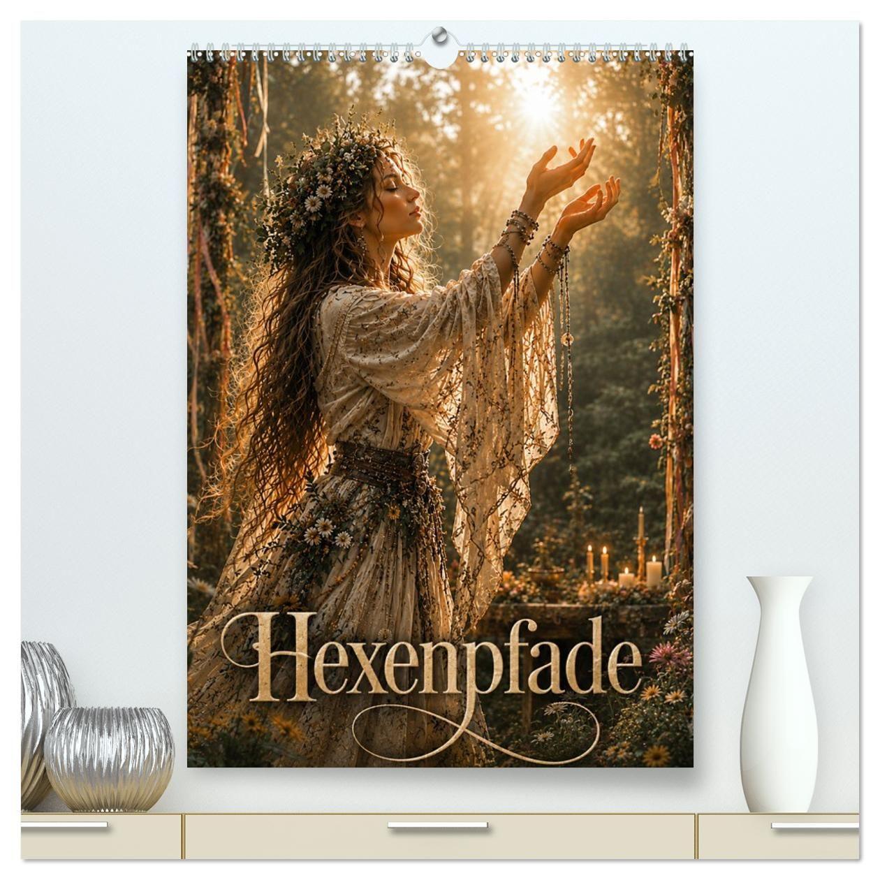 Kalender/Terminbuch Hexenpfade (hochwertiger Premium Wandkalender 2027 DIN A2 hoch), Kunstdruck in Hochglanz Calvendo