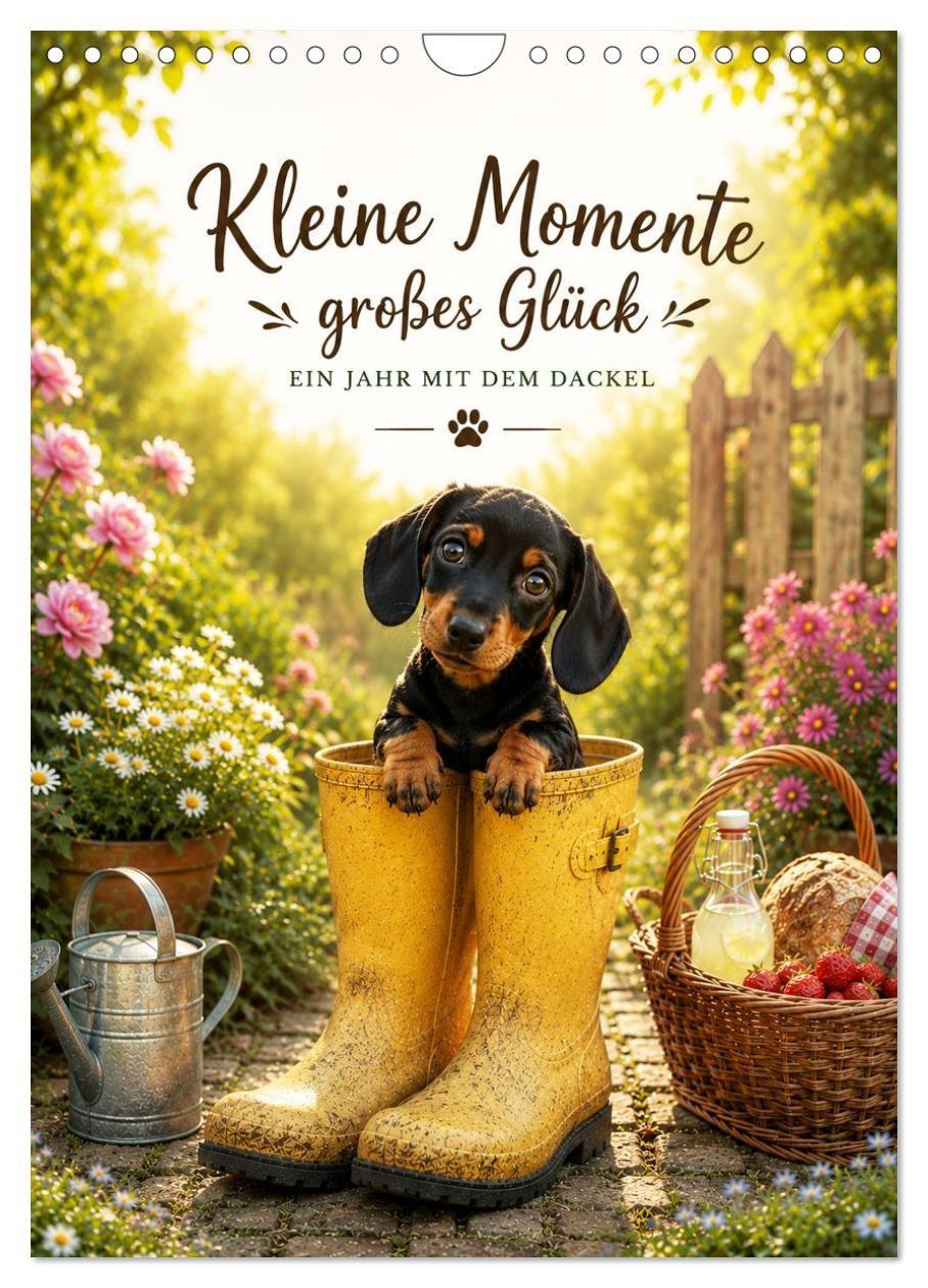 Kalender/agenda Kleine Momente großes Glück (Wandkalender 2027 DIN A4 hoch), CALVENDO Monatskalender Calvendo