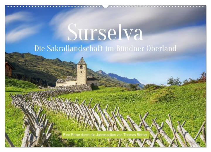 Kalender/Terminbuch Sakrallandschaft Surselva (Wandkalender 2027 DIN A2 quer), CALVENDO Monatskalender Calvendo