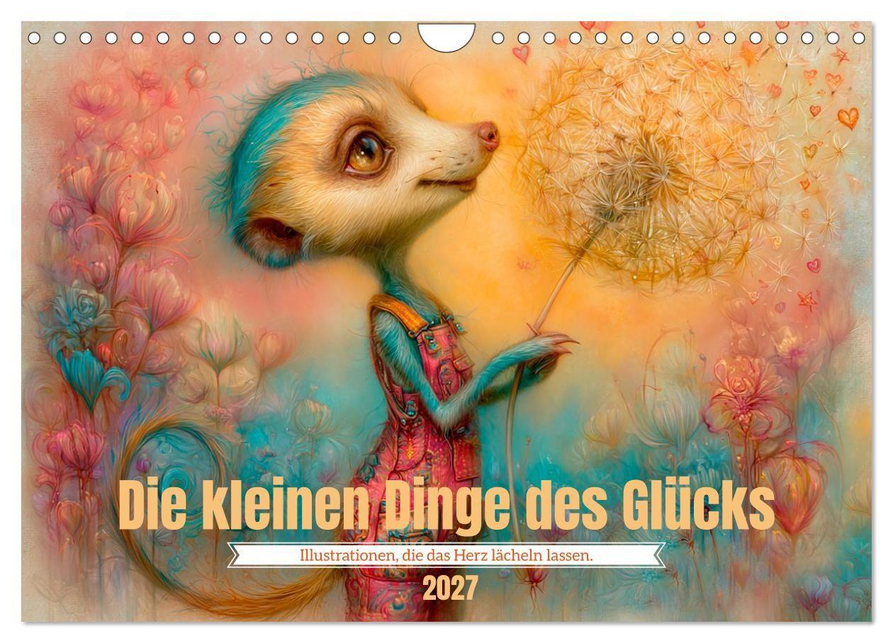 Kalender/Terminbuch Die kleinen Dinge des Glücks (Wandkalender 2027 DIN A4 quer), CALVENDO Monatskalender Calvendo