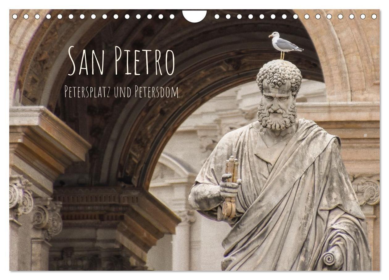 Kalender/agenda San Pietro - Petersplatz und Petersdom (Wandkalender 2027 DIN A4 quer), CALVENDO Monatskalender Calvendo