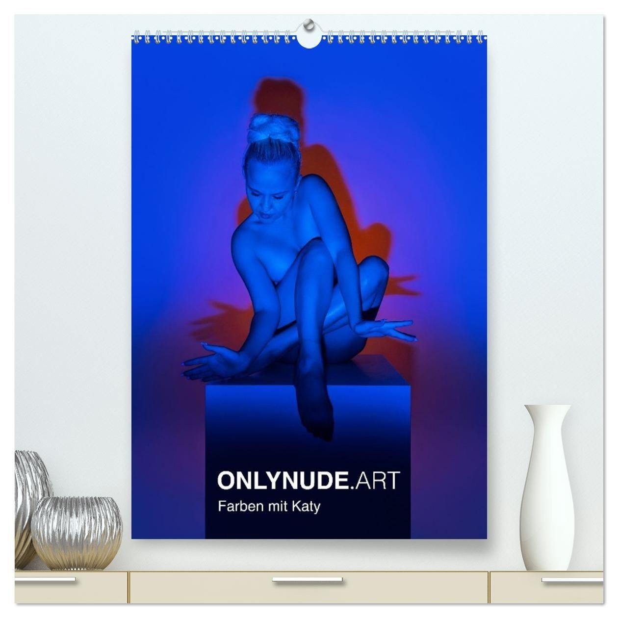 Kalender/Terminbuch ONLYNUDE.ART - Farben mit Katy (hochwertiger Premium Wandkalender 2027 DIN A2 hoch), Kunstdruck in Hochglanz Calvendo