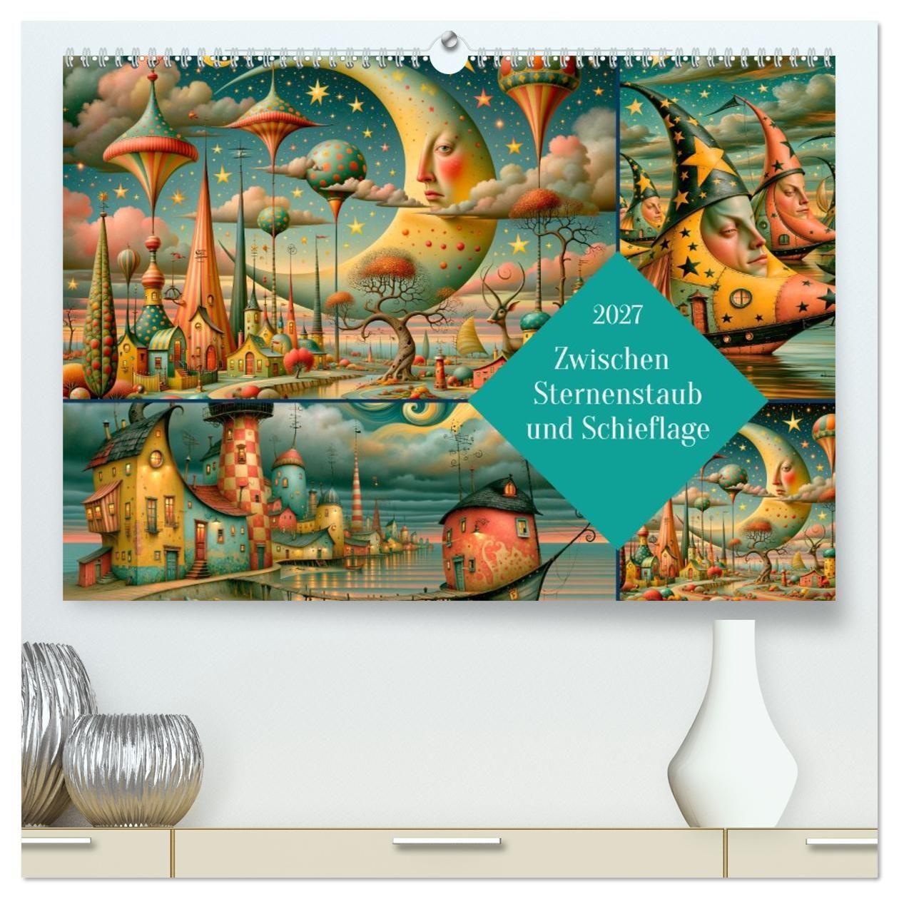 Kalender/Terminbuch Zwischen Sternenstaub und Schieflage (hochwertiger Premium Wandkalender 2027 DIN A2 quer), Kunstdruck in Hochglanz Calvendo
