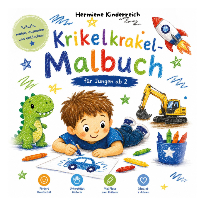 Livro Krikelkrakel Malbuch 