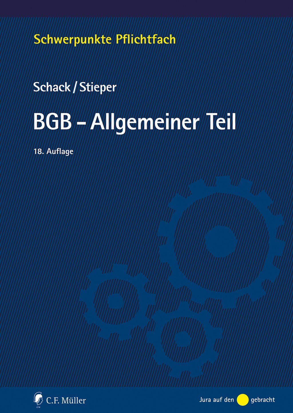 Boek BGB-Allgemeiner Teil Malte Stieper