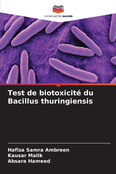 Kniha Test de biotoxicité du Bacillus thuringiensis Kausar Malik