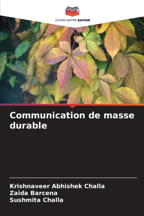 Книга Communication de masse durable Zaida Barcena