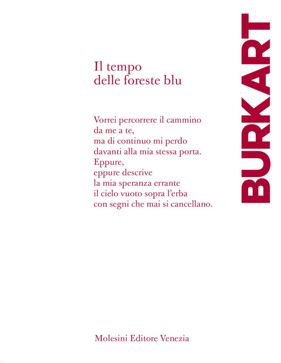 Knjiga tempo delle foreste blu Erika Burkart