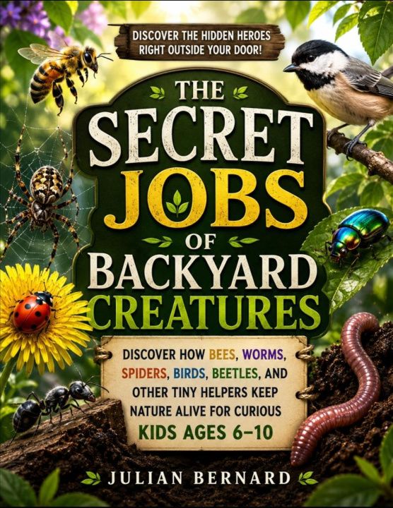 Könyv The Secret Jobs Of Backyard Creatures Julian Bernard
