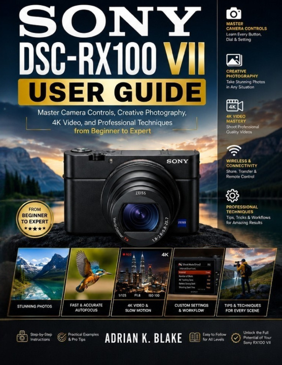 Boek Sony DSC-RX100 VII USER GUIDE Adrian K. Blake
