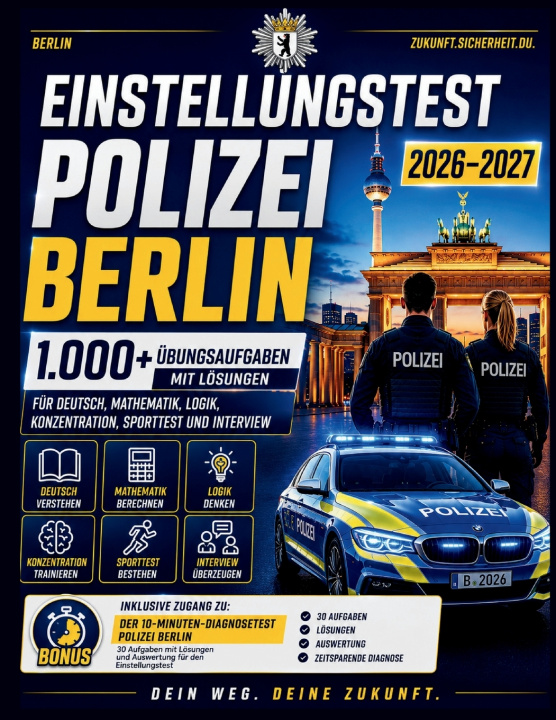 Libro Einstellungstest Polizei Berlin 2026-2027 Luca Seravino