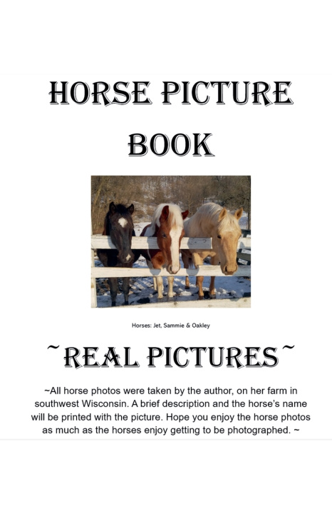 Könyv Horses Picture Book Country Momma NJN