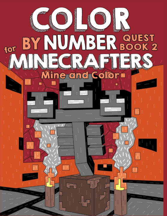 Livro Color by Number Quest for Minecrafters Book 2 Mark Mulle