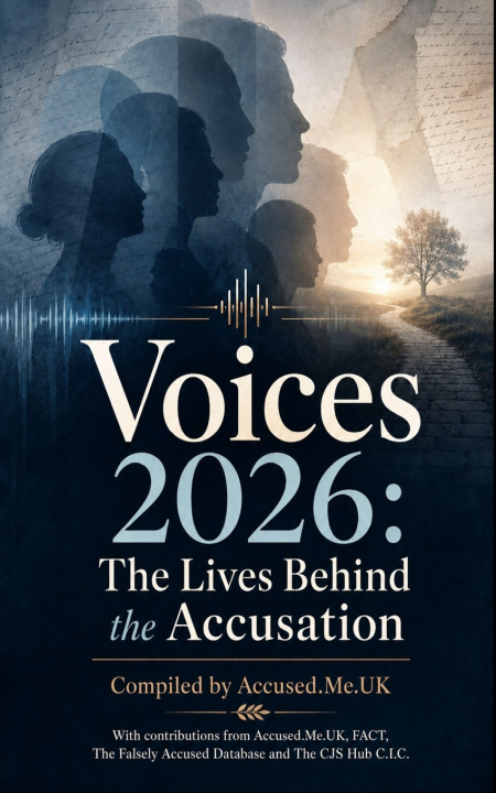Kniha Voices 2026 Accused. Me.UK