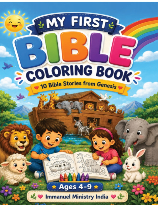 Kniha My First Bible Coloring Book Immanuel Ministry India