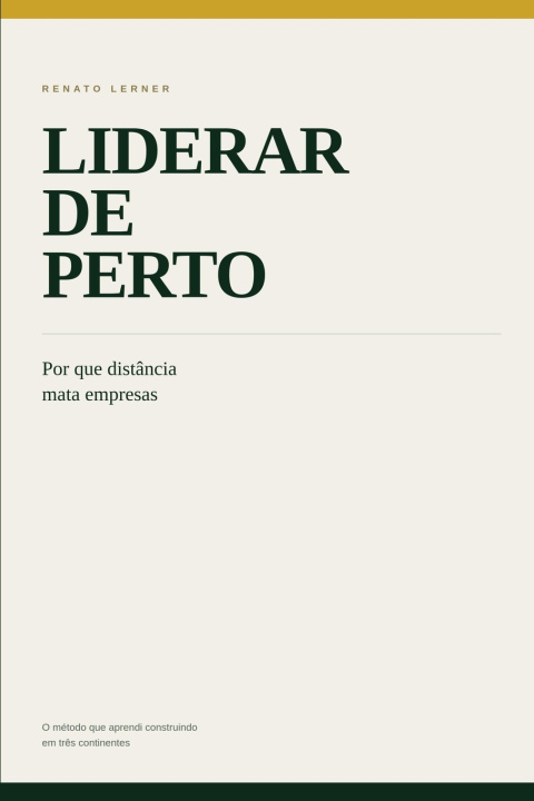 Buch Liderar de Perto Renato Lerner