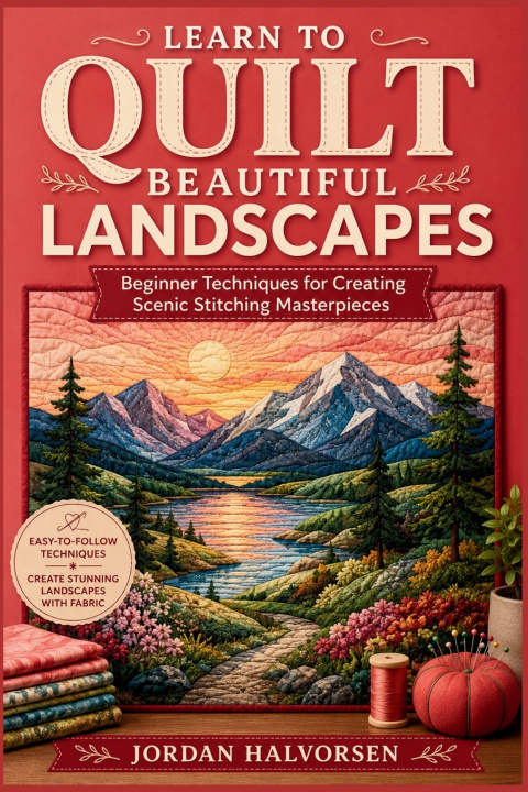 Książka LEARN TO QUILT BEAUTIFUL LANDSCAPES Jordan Halvorsen