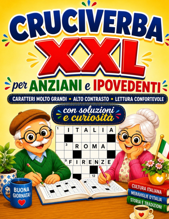 Könyv Cruciverba XXL per Anziani e Ipovedenti Enigmelia