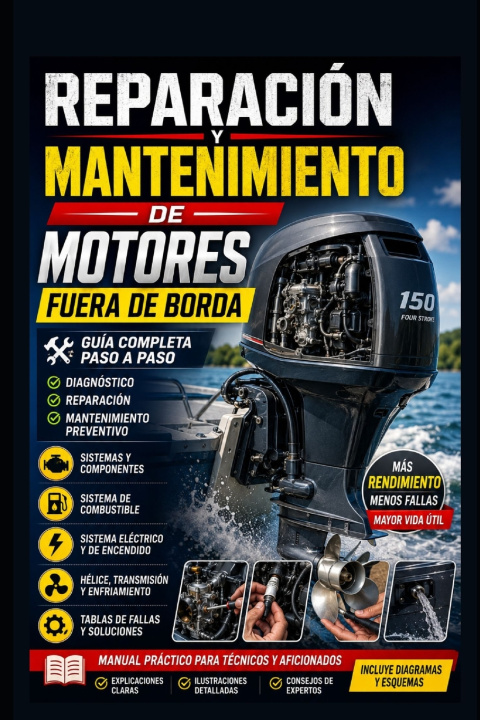 Buch Reparación y mantenimiento de motores fuera de borda Editorial Sinergia Técnica