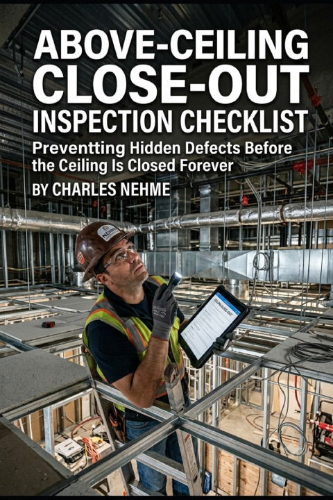 Buch Above-Ceiling Close-Out Inspection Checklist Charles Nehme