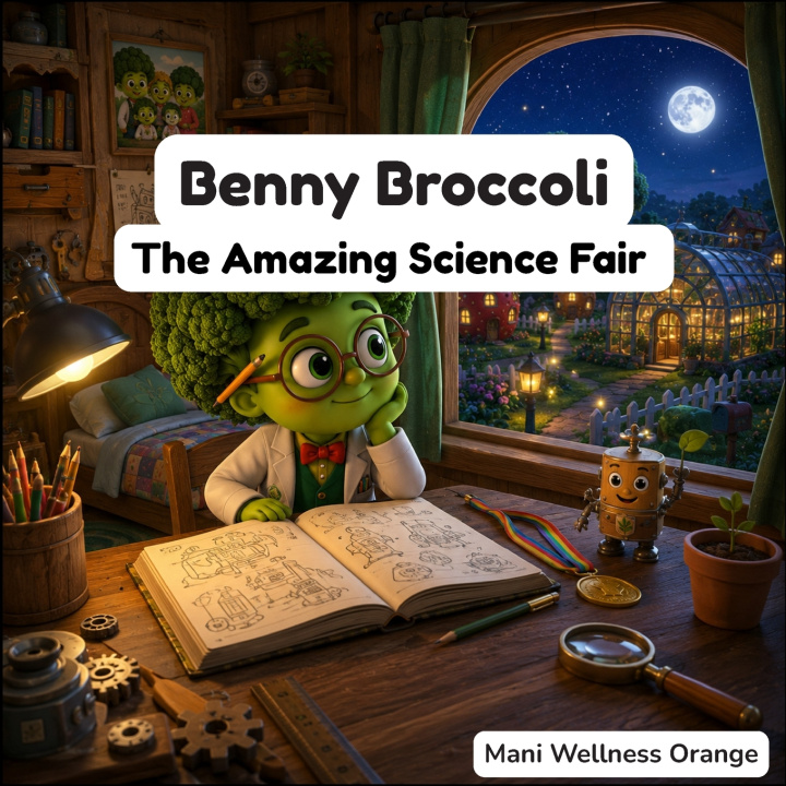 Kniha Benny Broccoli Mani Wellness Orange
