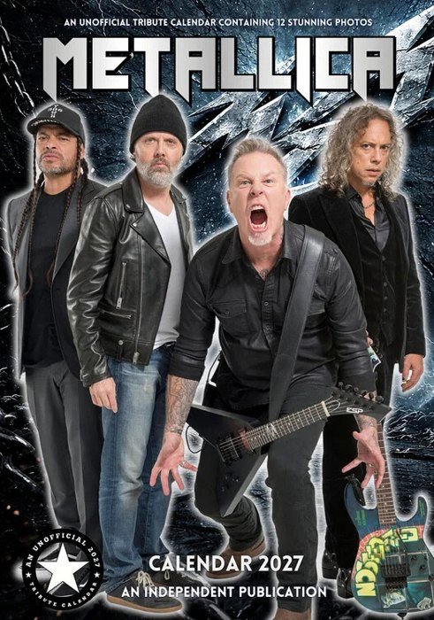 Libro Kalendář 2027 - Metallica A3 