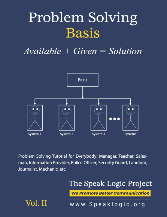 Libro Problem Solving Basis Available + Given = Solution, Vol. II Speak Logic Project