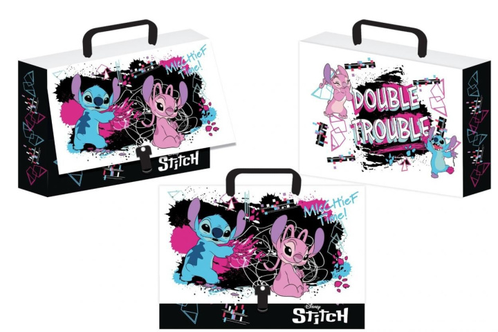 Buch Teczka z rączką walizeczka Stitch black 