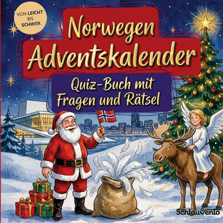 Livro Norwegen-Adventskalender: Quiz-Buch mit Fragen und Rätsel Schlauvento Interactive