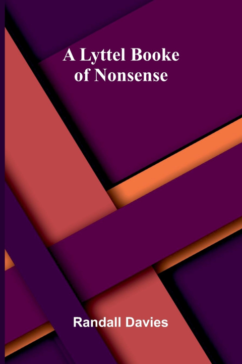 Libro A lyttel booke of nonsense Randall Davies