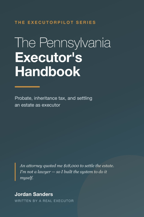 Kniha The Pennsylvania Executor's Handbook Jordan Sanders