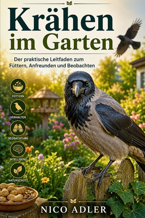 Carte Krähen im Garten Nico Adler