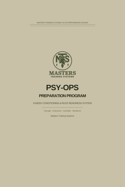Book PSY-OPS Prep Program Masters Training Systems