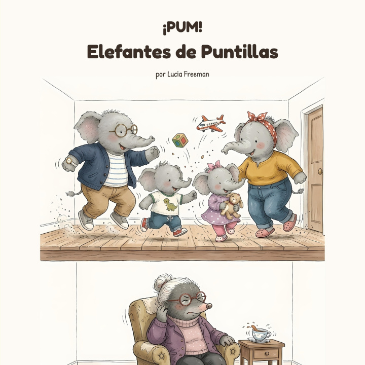 Libro ¡PUM! Elefantes de Puntillas Lucia Freeman