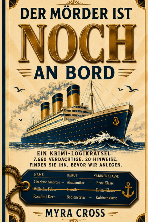 Könyv Der Mörder Ist Noch An Bord Myra Cross