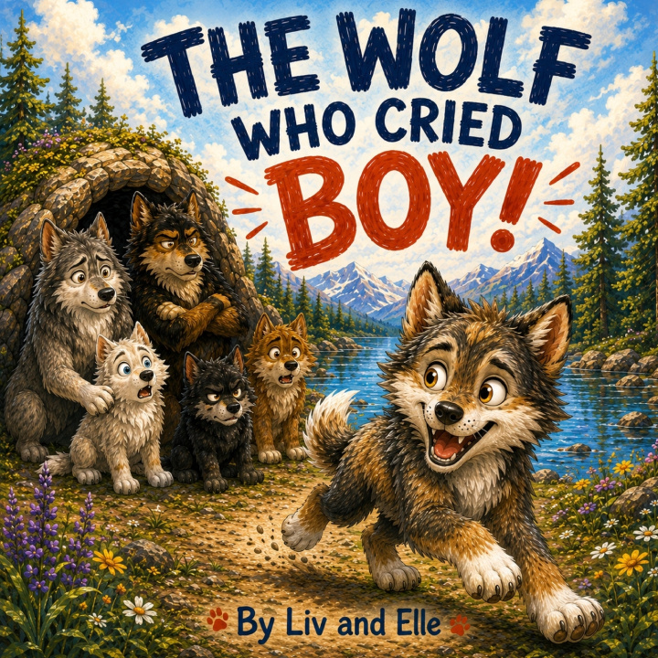 Könyv The Wolf Who Cried BOY! Liv and Elle