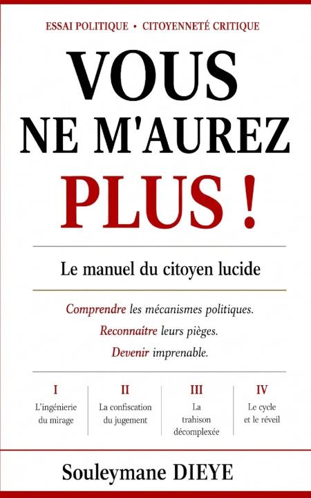 Buch Vous ne m'aurez plus Souleymane DIEYE