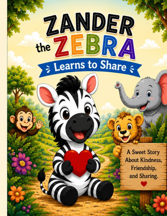 Book Zander the Zebra Learns to Share Mary Kerkes