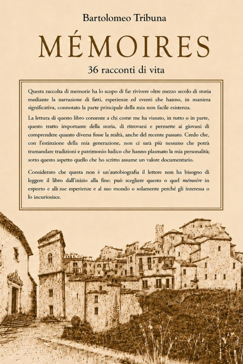 Livro MÉMOIRES Bartolomeo Tribuna