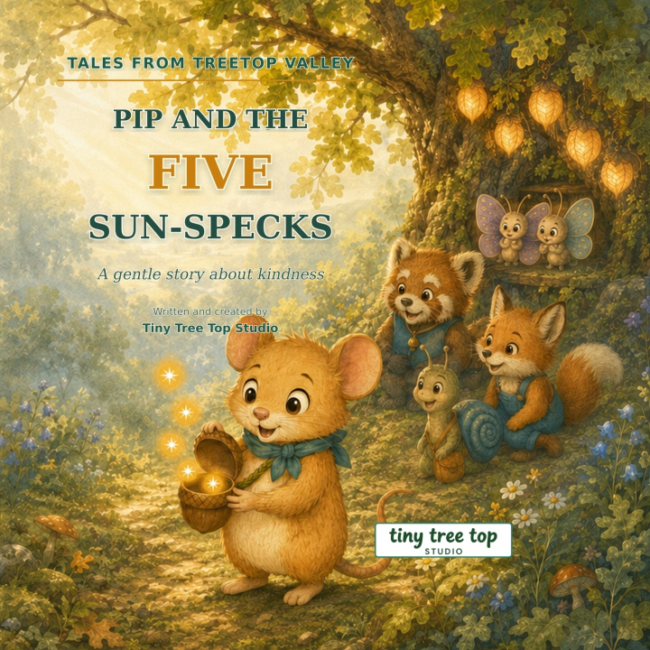 Book Pip and the Five Sun-Specks Tiny Tree Top Studio
