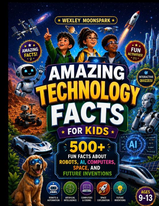 Książka Amazing Technology Facts for Kids Wexley Moonspark