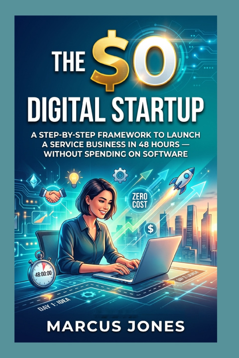 Livro THE $0 DIGITAL STARTUP Marcus Jones