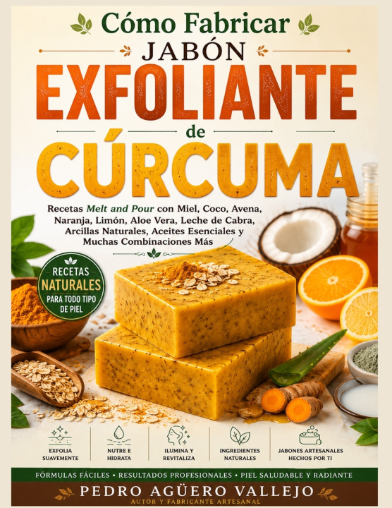 Könyv CÓMO FABRICAR JABÓN EXFOLIANTE DE AVENA Pedro Agüero Vallejo