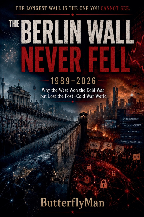 Carte The Berlin Wall Never Fell BUTTERFLYMAN