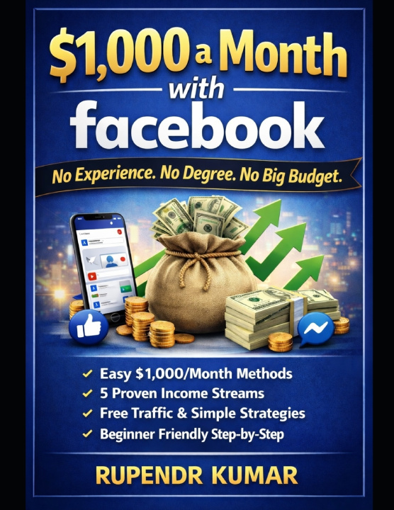 Book $1,000 a Month with Facebook Rupendr Kumar