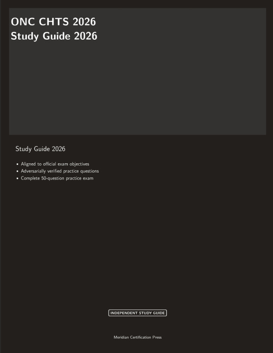 Buch ONC CHTS 2026 Study Guide Meridian Certification Press