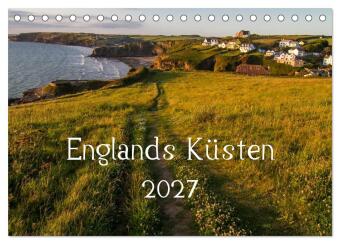 Kalendár/Diár Englands Küsten 2027 (Tischkalender 2027 DIN A5 quer), CALVENDO Monatskalender Calvendo