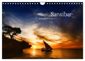 Calendário/Diário Sansibar (Wandkalender 2027 DIN A4 quer), CALVENDO Monatskalender Calvendo